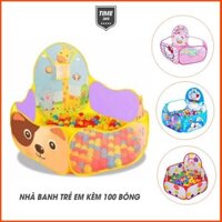 [FREESHIP] Lều nhà banh cho bé kèm 100 bóng, lều bóng đồ chơi cho bé kèm 100 bóng nhựa Việt Nam