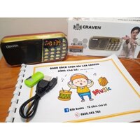 [Freeship] Loa tắm ngôn ngữ, Loa học tiếng Anh, Đài craven 3 pin, tiếng ồn trắng