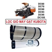 [Freeship] Lọc gió máy gặt Kubota DC60 DC68 DC70 DC93 DC95 DC105 lọc không khí động cơ 59700-2611-2