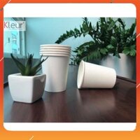 [FreeShip – Ly Giấy] Combo 100 Ly Giấy Trắng Uống Nước size 8oz 280ML |Kleur Paper Cup