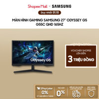 [Freeship] Màn hình Gaming Samsung 27 inch Odyssey G5 G55C QHD 165Hz LS27CG552EEXXV