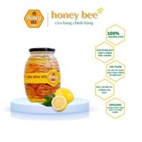 [Freeship] Mật ong ngâm chanh đào , hũ 1000ml mật ong vải ngâm chanh đào . Giúp (khỏi ho , viêm họng , nhiệt miệng,...)