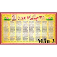 [Freeship] Mẫu 3 Tranh dán tường lời dạy Khổng Tử Khổ A0,A1,A2,A3