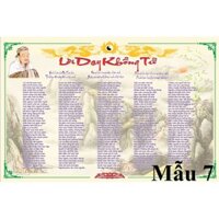 [Freeship] MẪU 7 Tranh dán tường lời dạy Khổng Tử Kích thước A0,A1,A2,A3