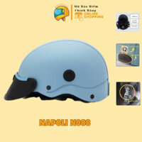[Freeship] Mũ bảo hiểm Napoli sơn nhám màu xanh Mint cao cấp