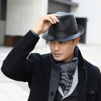 (freeship) Mũ phớt da cao cấp dành cho nam giới