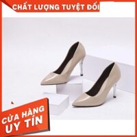 [FREESHIP Mua 2sp - ẢNH THẬT 100%] Giày Cao Gót Nữ CAO CẤP Gót Nhựa Trong 9P MS.GC.0100