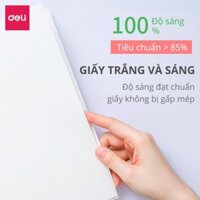 Freeship n A4 cao cấp Deli định lượng 70gsm - Tệp 500 tờ,  chống tích điện, chống lóa - W740