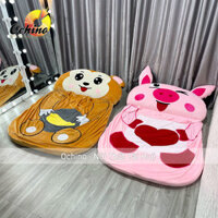 (FREESHIP) Nệm thú bông, Giường HÌnh Thú Ngộ Ngĩnh cho bé Handmade cao cấp size 1m6-1m1 (Có sẵn)