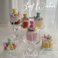 FREESHIP Nến Thơm Cao Cấp Best Wishes- DateLights, DATENEYLAND. Tạo Hình Bánh Kem Birthday Cake