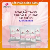 [FreeShip-NHẬP KHẨU 100%] Bông tẩy trang blue love 180 miếng/ Bông tẩy trang cotton pads 3 lớp cao cấp siêu mềm mịn