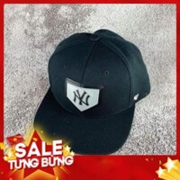 [FreeShip] Nón Snapback NY Đen/Xám