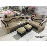 FREESHIP NT Hà Nội Bộ bàn ghế sofa da màu cafe/đen (chọn màu tùy ý)
