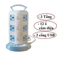 [FREESHIP] Ổ Cắm Điện Đa Năng 2-3-4 Tầng Tích Hợp 3 cổng USB (tuyển sỉ)