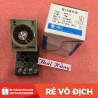 [Freeship] Relay thời gian CKC AH3-3 -10M -220 v cả đế (1 bộ ) [GiáTốt]