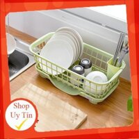 FREESHIP] Rỗ úp chén dĩa có khay đựng nước 45x23x13cm vô cùng thuận tiện 8397 8397