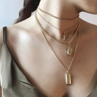 [Freeship] Set Vòng cổ nữ nhiều lớp boho mạ vàng - N0032 - Qui Accessories