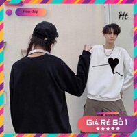 [FREESHIP]  [ Siêu Hot ] Set áo đôi nỉ tròn hình diều tim.  siêu hot, siêu thời trang