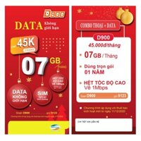 {FREESHIP SIM TRỌN GÓI 1 NĂM} Sim 4G Viettel 7GB/Tháng không cần nạp tiền