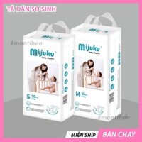 (FREESHIP) TÃ DÁN CAO CẤP MIJUKU S100 M100 L100 Siêu Thấm Hút An Toàn Cho Làn Da Em Bé