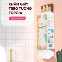 [Freeship - Tặng Móc Treo Tường] Thùng 4 bịch - Giấy treo tường, Khăn giấy rút Top Gia Sắc Hạ