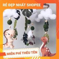 [FREESHIP - TẶNG TÚI TỎI] Đồ chơi treo nôi cũi đẹp nhất Shopee kích thích thị giác mẫu Khủng Long (miễn phí làm tên bé)