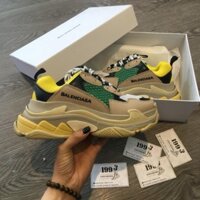 [FreeShip] tet [ĐẠ𝐈 𝐓𝐈Ê𝐂 𝐒𝐀𝐋𝐄] Giầy balenciaga triple s vàng xanh