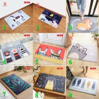 [FREESHIP] Thảm lông mịn lau chân hình con vật, trải của phòng, nhà tắm, thảm ngồi bệt size 50x80cm
