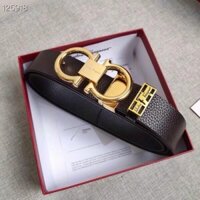 [FREESHIP] Thắt Lưng Nam Salvatore Da Bò Cao Cấp, Dây Nịt Nam Cao Cấp Khóa Vàng .