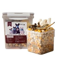 [Freeship] Thịt sấy LISHI hộp 650gr 11 loại cho chó mèo, thịt sấy hỗn hợp cho chó mèo - hủ 650gr