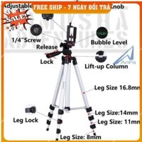 [FREESHIP TOÀN QUỐC] Gậy LiveStream Chụp Hình 3 Chân Tripod 3110 Thay Đổi Chiều Cao 35-105cm