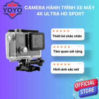 [Freeship toàn quốc+Hoả tốc Hà Nội] Camera Hành Trình Xe Máy 4K SPORT Ultra HD DV Màu Đen