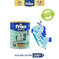 [Freeship toàn quốc] Sữa bột Friso Gold 4 1.5 kg cho trẻ từ 2-4 tuổi + Tặng Balo con kì lân xịn xò trị giá 200K LazadaMall