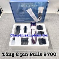 ✅freeship✅ Tông đơ cắt tóc 2 pin Pulis 9700