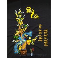 FreeShip từ 250K-Tranh thêu vi tính thành phẩm thư pháp phát lộc chưa khung KT: 40x70 cm