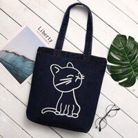 [FREESHIP] Túi Tote Nữ vải Jean Cao Cấp LORENS TG012