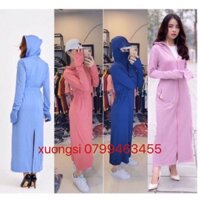 [FREESHIP] Váy chống nắng toàn thân vải thông hơi kim cương cao cấp kèm ảnh thật