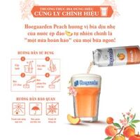 [FREESHIP + VC 20K] Bia Hoegaarden Peach Combo 2 Thùng 12 Lon 500ml