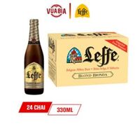 [FREESHIP + VC 40K] Bia Leffe Blonde (Leffe Vàng) Thùng 24 Chai 330ml - Bia Thầy Tu Nhập Khẩu - Tặng Lốc 6