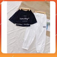 [FreeShip – Xả kho] Sét hai món áo lưới Firen + quần spun  ( bộ nữ hot)