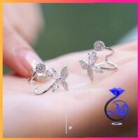 [FREESHIP50K] Bông tai NB bạc - Khuyên tai bướm xinh xắn bạc 925