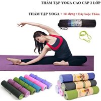 [FREESHIP❤️] THẢM TẬP YOGA , THẢM TẬP GYM TPE CAO CẤP 2 LỚP 6MM VÀ 8MM