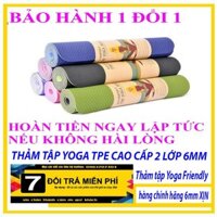 [FREESHIP❤️] THẢM TẬP YOGA TPE CAO CẤP 2 LỚP 6MM