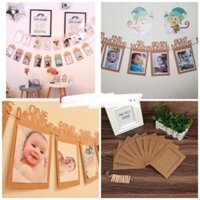 (Freeship)Dây khung ảnh và in ảnh bé trang trí sinh nhật,trang trí sự sự kiện