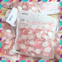 [Freeshipg] Túi Mặt nạ giấy nén Miniso Nhật Bản 100 viên