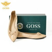 ⭐FREESHIP⭐Giày nữ búp bê đế bằng mũi nhọn siêu đẹp - Giày nữ da mềm cao cấp GOSS018-03