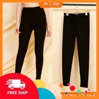 [FREESHIP_Hàng Auth] [Chất Đẹp] Quần Legging lót nỉ đại hàn co dãn 4 chiều chất đẹp lót lông dày dặn siêu ấm