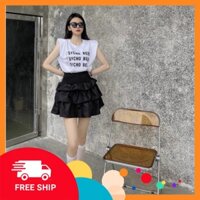 [FREESHIP_Hàng Auth] [FREESHIP_Hàng Thái Lan] Sét áo chữ thụng mix chân váy đen tầng cá tính 🌸 𝐅𝐫𝐞𝐞𝐬𝐡𝐢𝐩 - Sỉ Ng