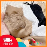 [FREESHIP_Hàng Auth] [FREESHIP_Hàng Thái Lan] Váy Lụa 2 Dây suông phối ren siêu mát, đầm mặc ở nhà dài - Sỉ Ngọc Tâ