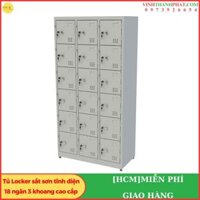 [FREESHIPHCM] Tủ sắt locker 18 ngăn kiểu TS986-3K